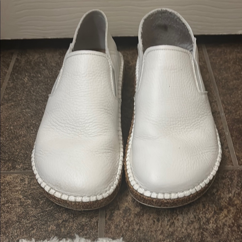 White Slip-On Loafers